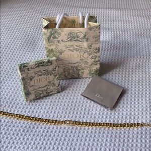 Dior CD Chain Necklace Choker Gold DANSEUSE ETOIL